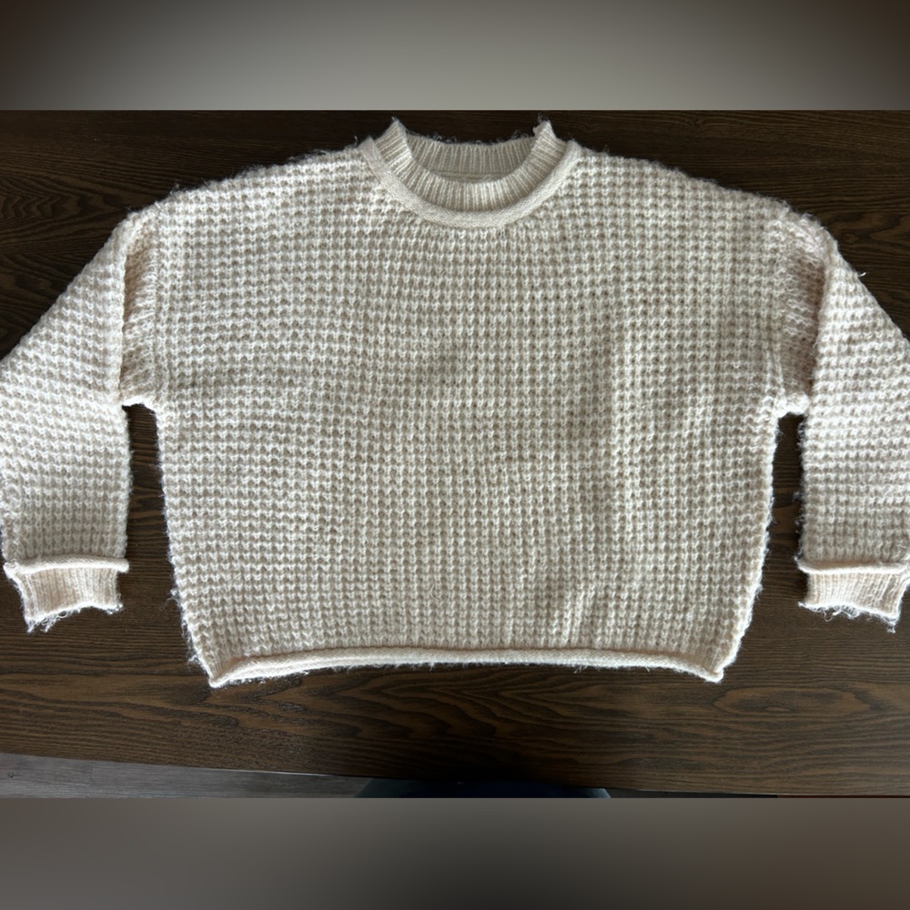 Stitch + Feather Cozy Cream Sweater - New, never worn—tag removed